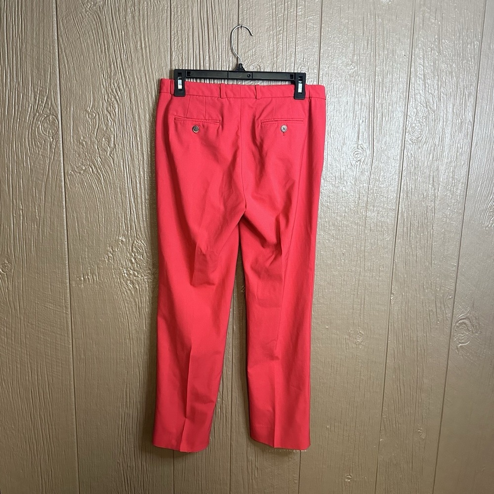 J Crew Womens Size 2 Red Wool Blend Tollegno 1900 Trouser Pants Career Work - Picture 5 of 8